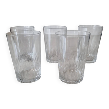 Verres Baccarat model Jet d'eau early 20th century