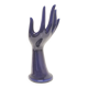 Hand ring or blue ceramic soliflore seventies
