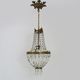 Former Italian hot air balloon chandelier, glass grapevines
