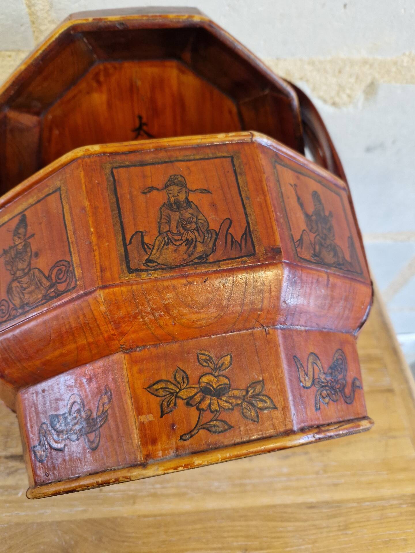 Ancien Panier De Mariage Chine 19ème