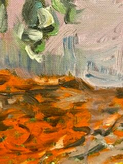 Painting, still life with sunflowers, oil on canvas 60/70