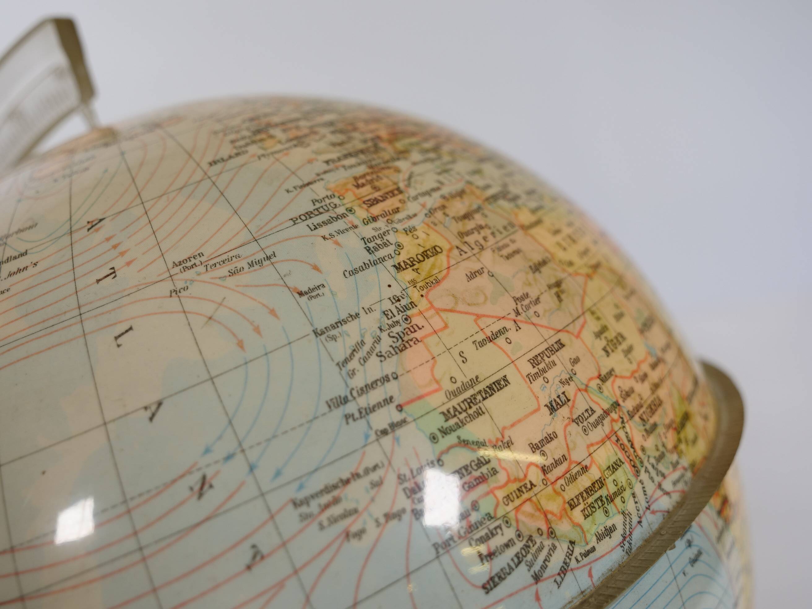 Space Age Illuminated Globe by Marco Polo for Südwest Verlag, 1970s