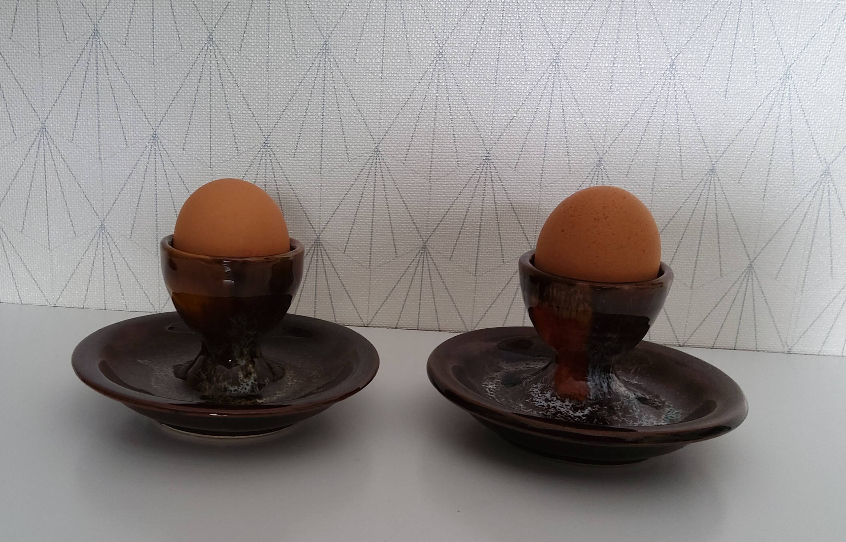 Set of 2 Vallauris egg cups