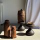 Small traditional Balinese basket with cords H47 D19 0.5kg