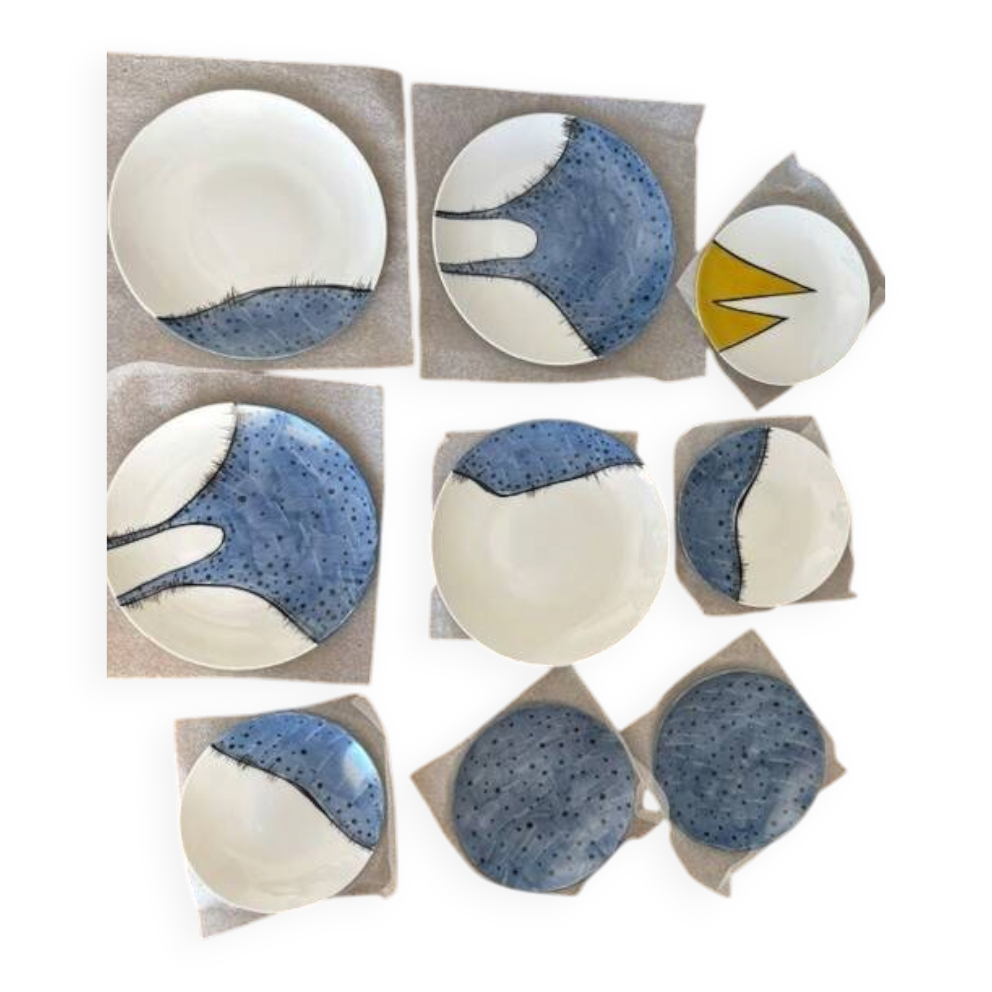 Lot of 8 Coco Wall Plates – Limoges Porcelain