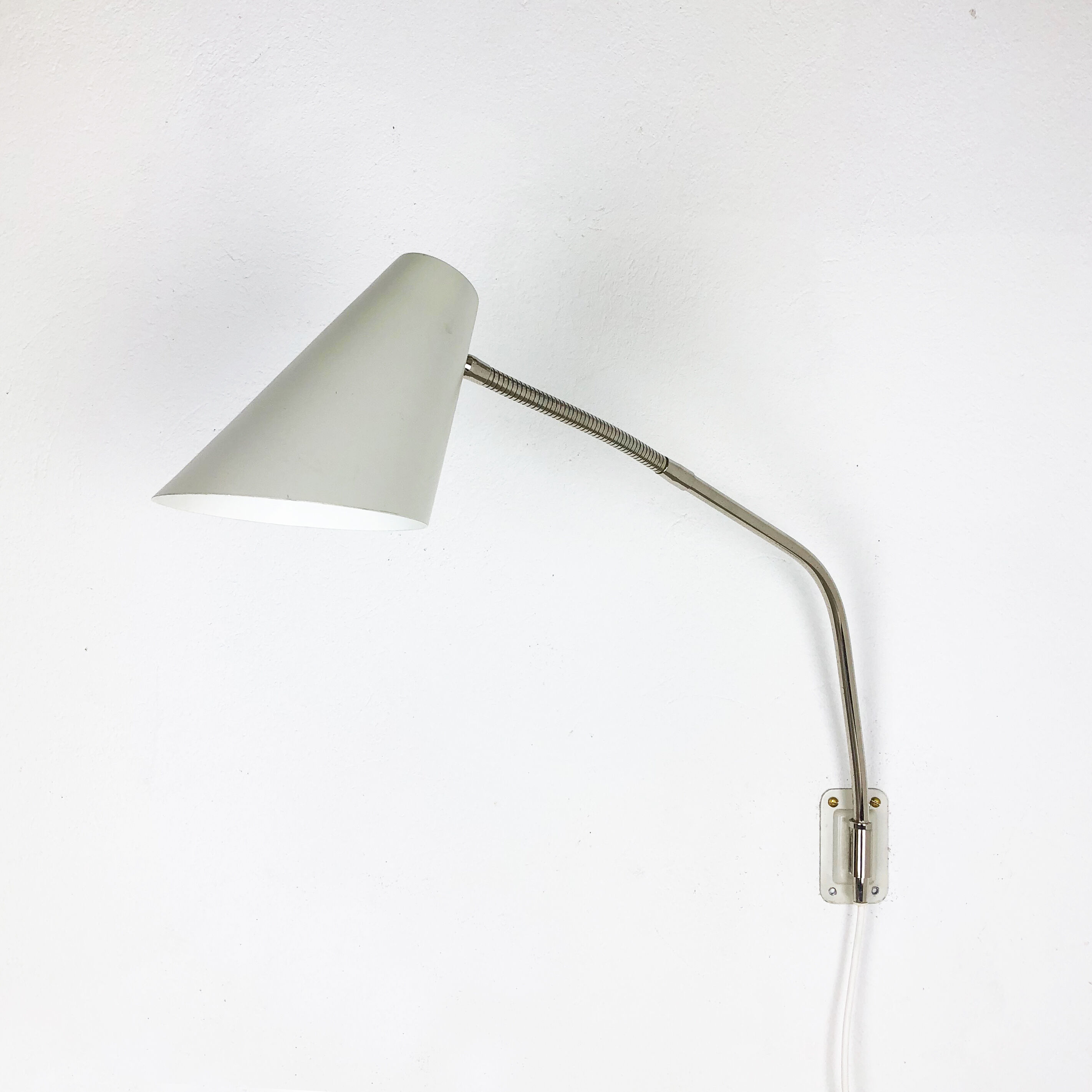 Modernist adjustable metal sputnik wall light Kaiser Leuchten, 1960s, Germany