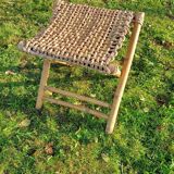 Retro bamboo stool
