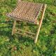 Tabouret rétro bambou