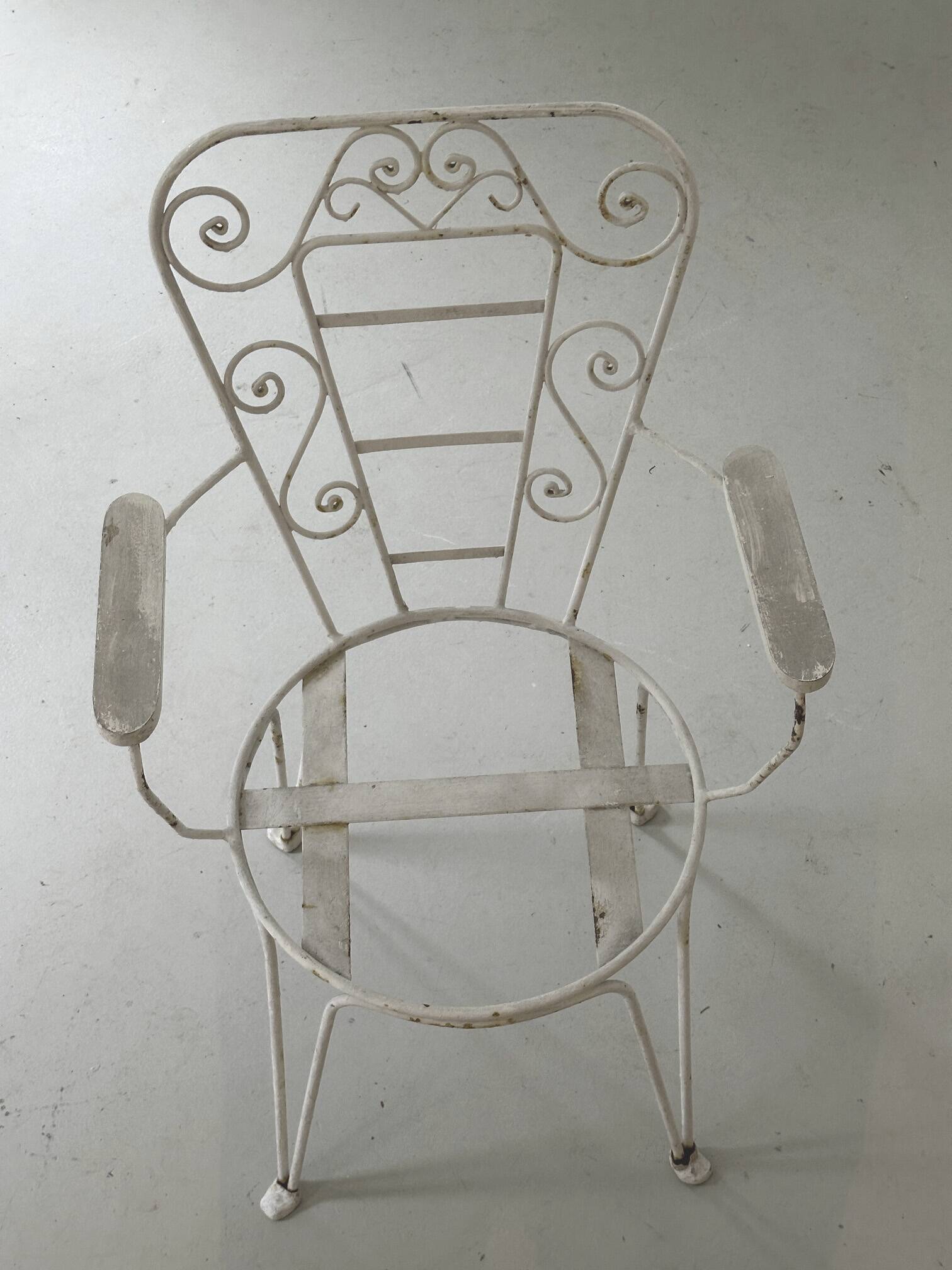 5 chaises de jardin, 1950