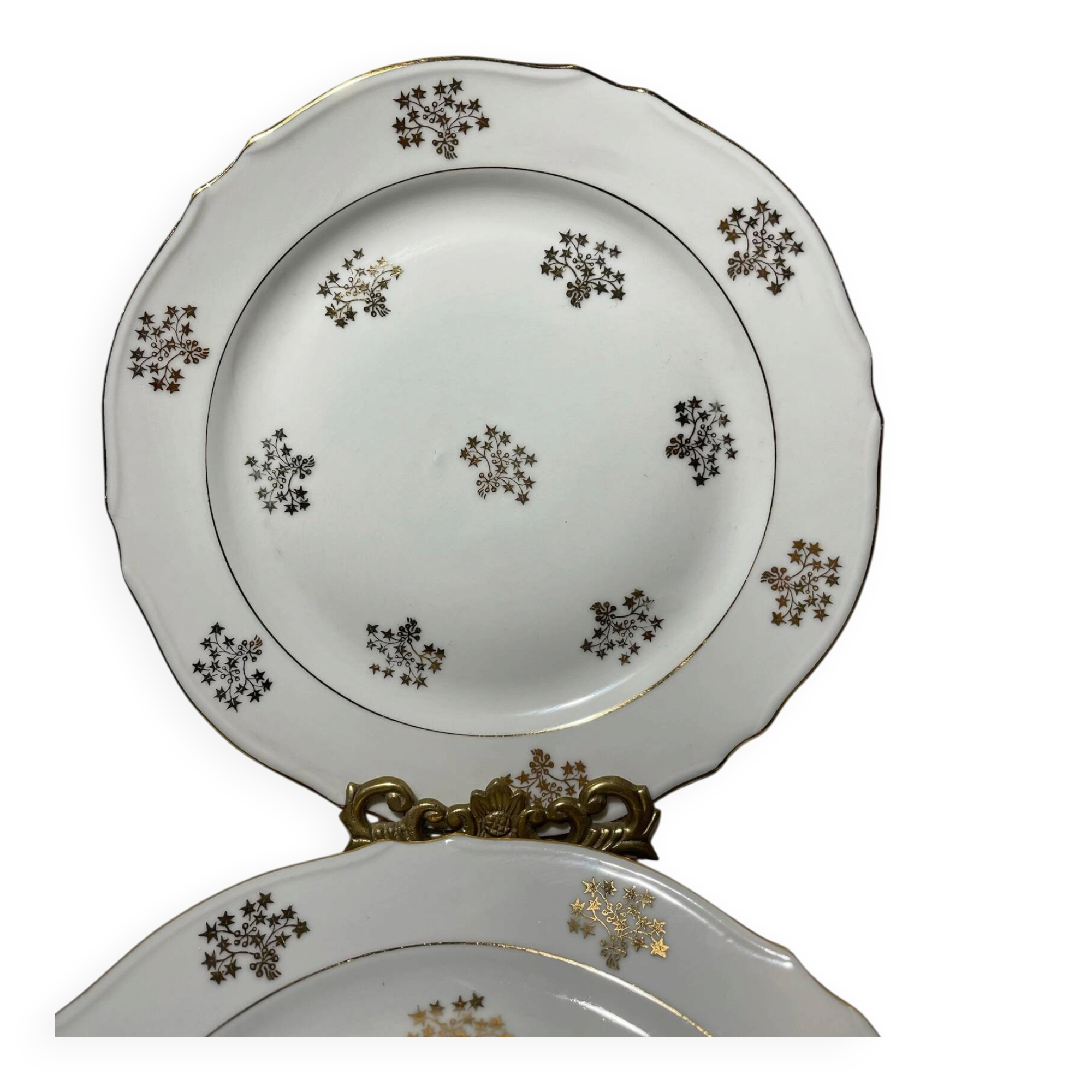 6 vintage Limoges porcelain plates – Pasta & Enamels – Decor of