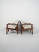 Pair of Danish teak armchairs