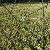 Green vintage folding garden table