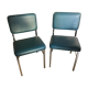 Paire de chaises chrome