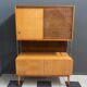Jitona cabinet with desk two tone wood 1960s