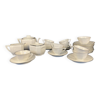 Vintage, white porcelain coffee service circa 1950