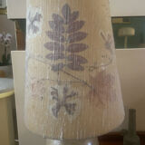 Vintage stoneware lamp signed