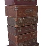 Vintage, retro suitcase set 7pcs