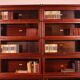 pair of Globe Wernicke London bookcases known as waterfall in mahogany circa