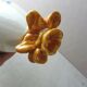 Old empty pocket / cut, decoration flowers and knots, ceramic St Clement 1850