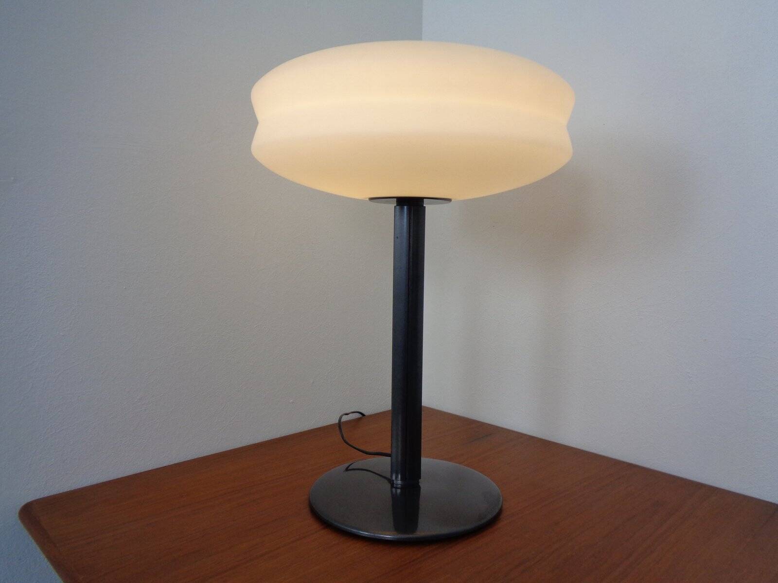 Italian Opal Glass Lamps by Stefano Marcato, Set of 2