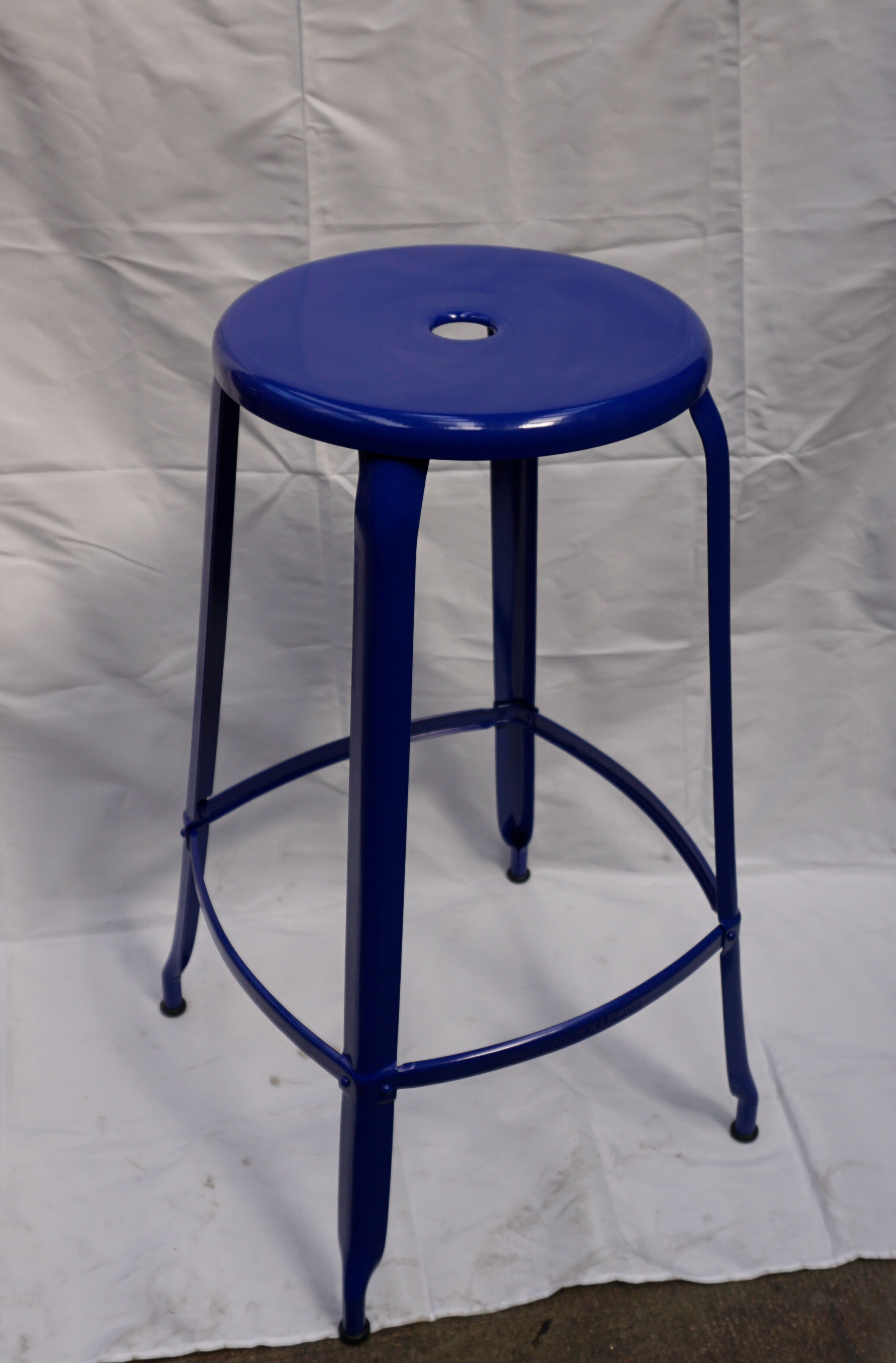 Bar nicolle stool h75 blue ral 5002 brilliant ultramarine blue
