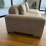 Three-seater fabric sofa