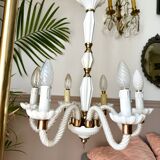 Vintage Murano chandelier in Venetian blown glass