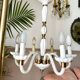 Vintage Murano chandelier in Venetian blown glass