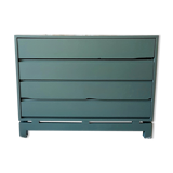 Chest of drawers vintage 70 s khaki Green