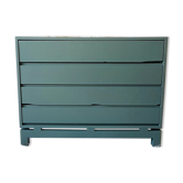 Chest of drawers vintage 70 s khaki Green