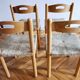 Four wicker chairs. 1960s