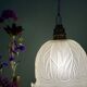 Vintage frosted glass tulip pendant light