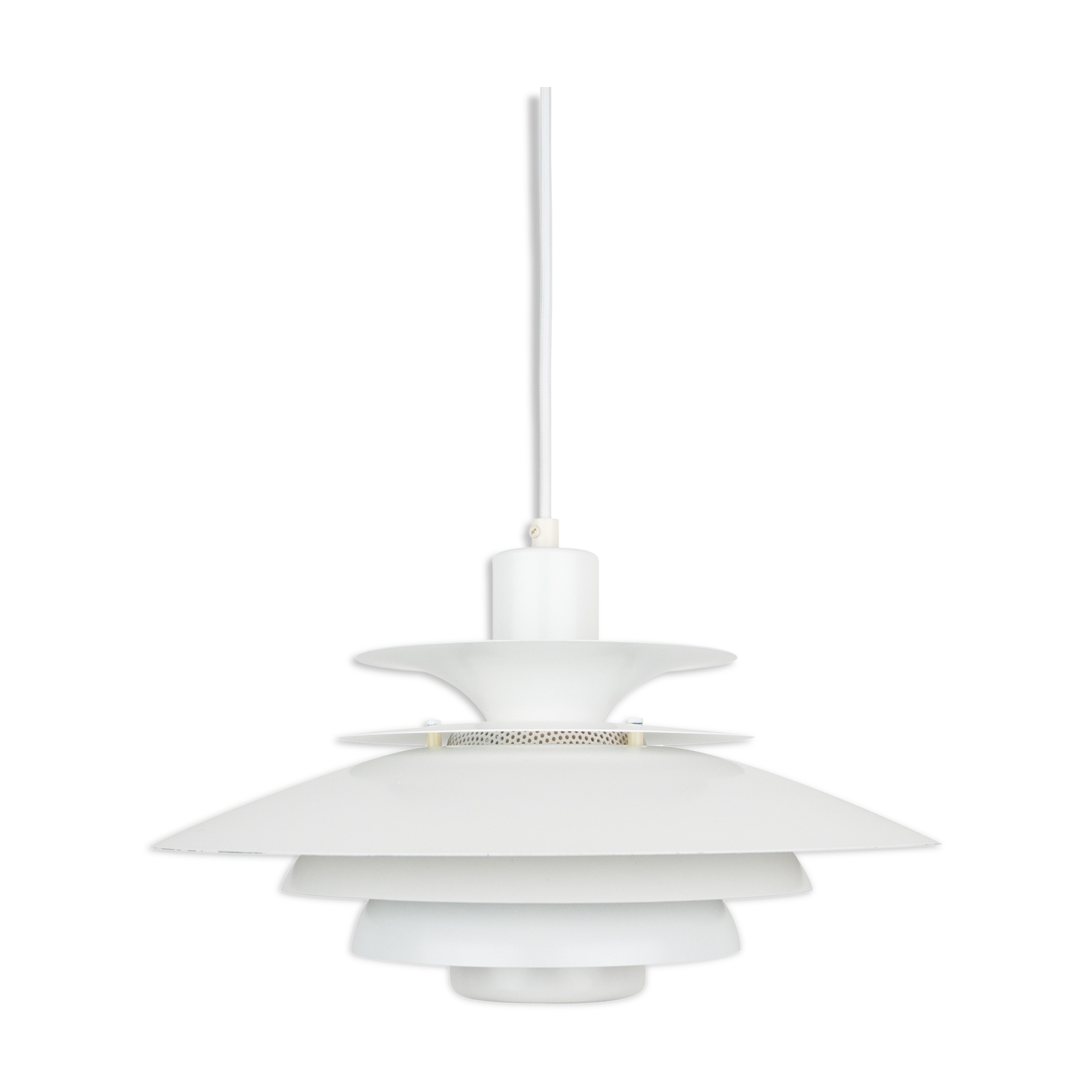 Danish vintage pendant lamp Verona by Kurt Wiborg, Jeka 1980s