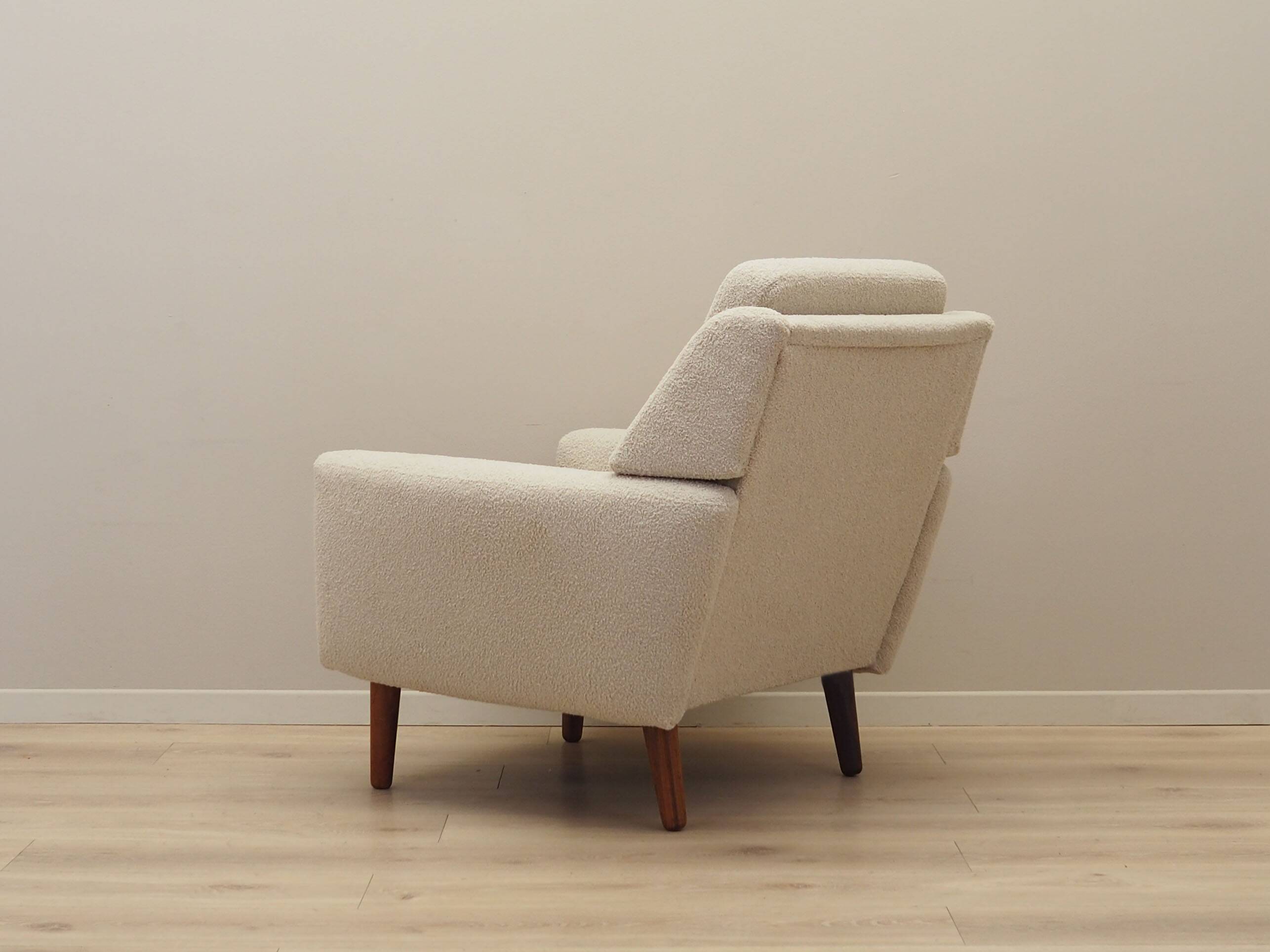Cream armchair, Danish design, 1970s, production: Denmark