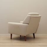 Cream armchair, Danish design, 1970s, production: Denmark