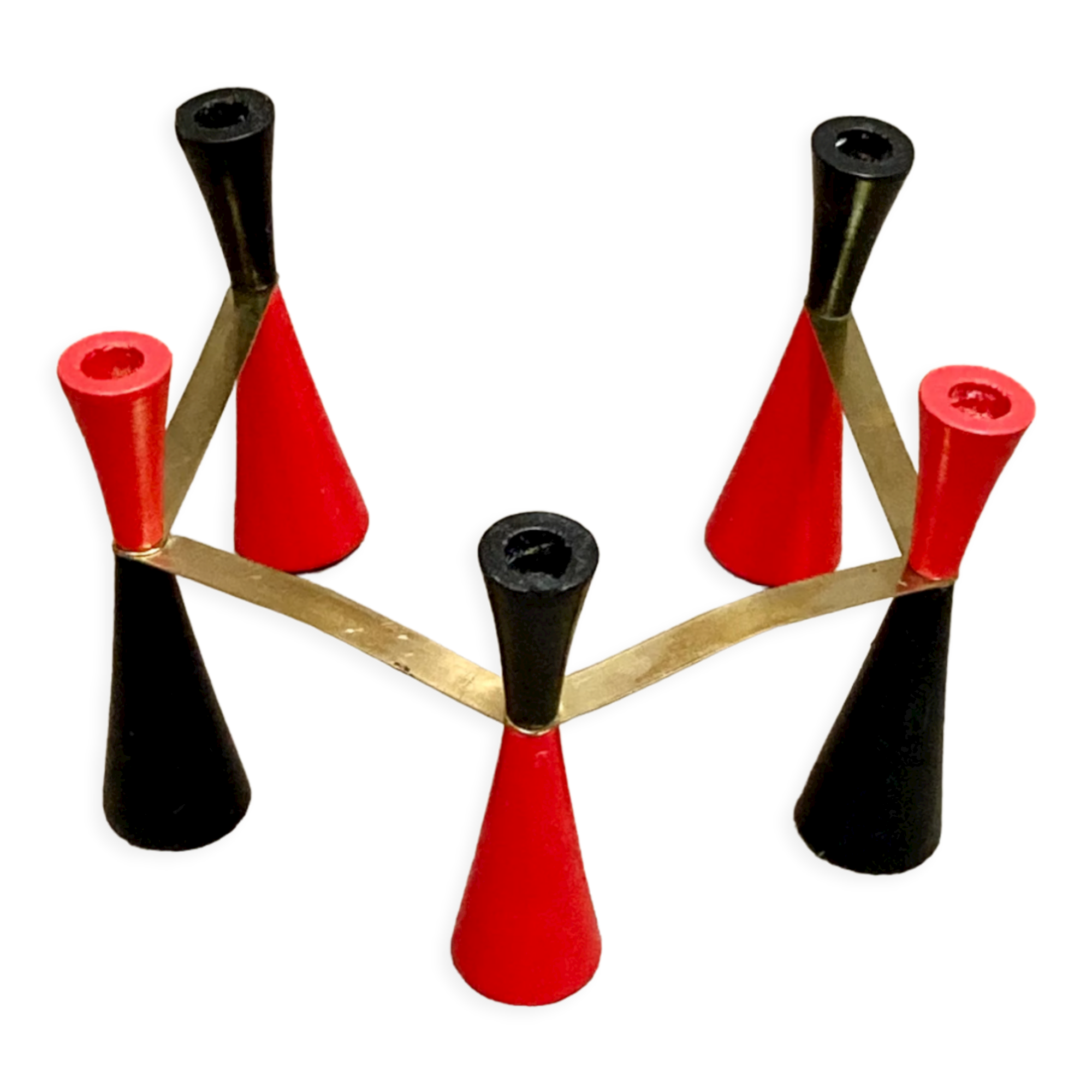 Scandinavian design candle holder 1950