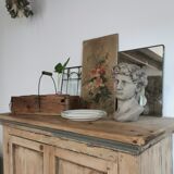 Raw wood sideboard