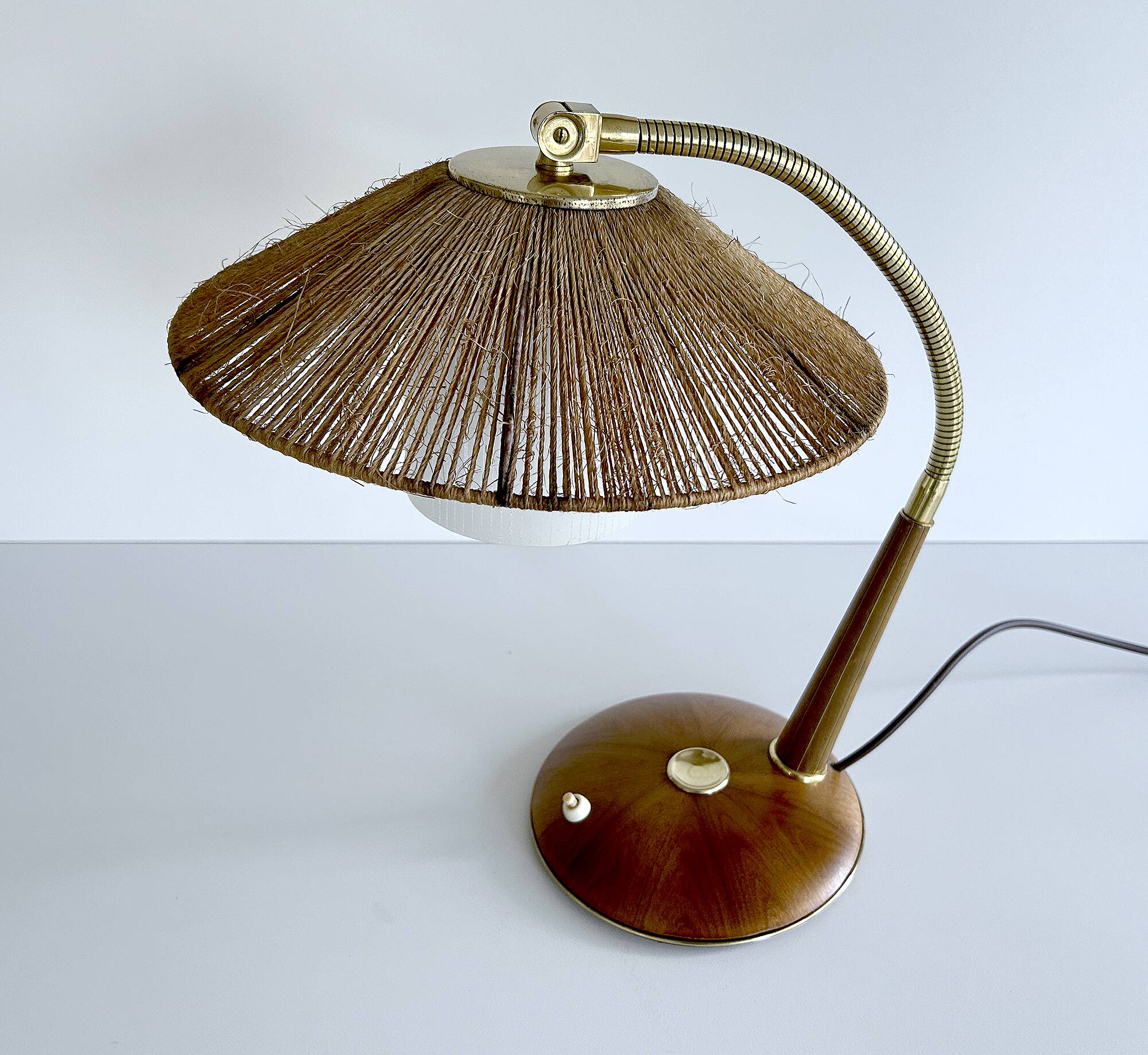Vintage Scandinavian Lamp, Teak