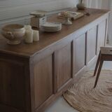 Old trading counter in solid oak – 19th century trade furniture