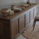 Old trading counter in solid oak – 19th century trade furniture