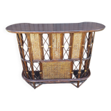 Rattan and bamboo bar