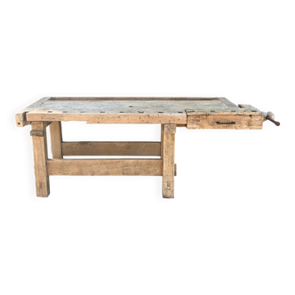 Solid wood workbench