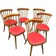 6 Chaises Baumann vintage