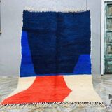 Handmade wool Berber carpet size 150 x 250 cm