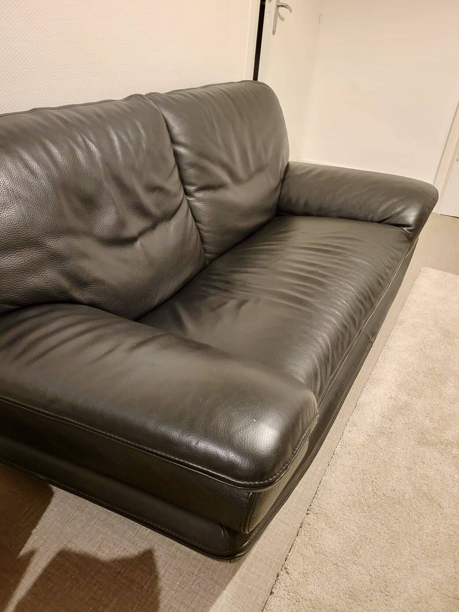 Canapé cuir Roche Bobois très bon état 3 places