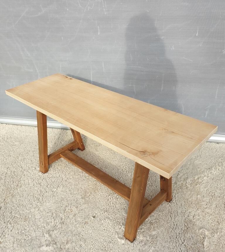 Workshop trestle coffee table