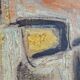 Cubist expressionist portrait in oil by Calvo Carrión 1970s