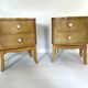 Pair of vintage nightstands or bedside tables from the 50s