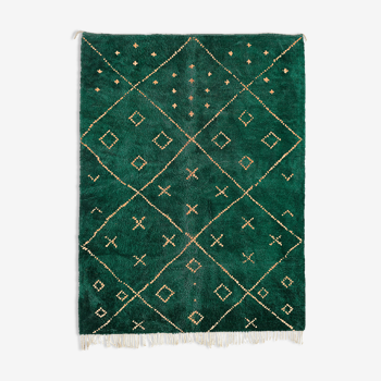 Modern Moroccan carpet green contemporary art 240x340cm