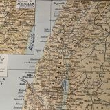 Ancienne carte de la Palestine - 1900